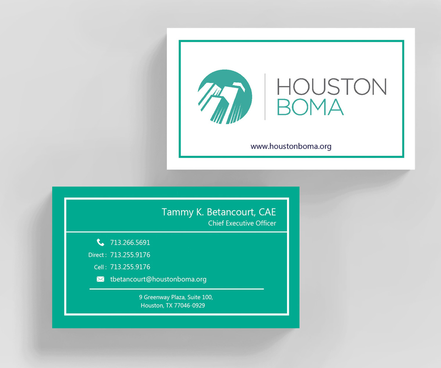 Business Card Design by M6G for Houston BOMA | Design #16986508