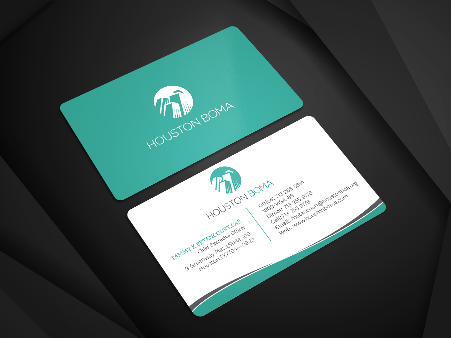 Business Card Design by Graphic Flame for Houston BOMA | Design #16992562
