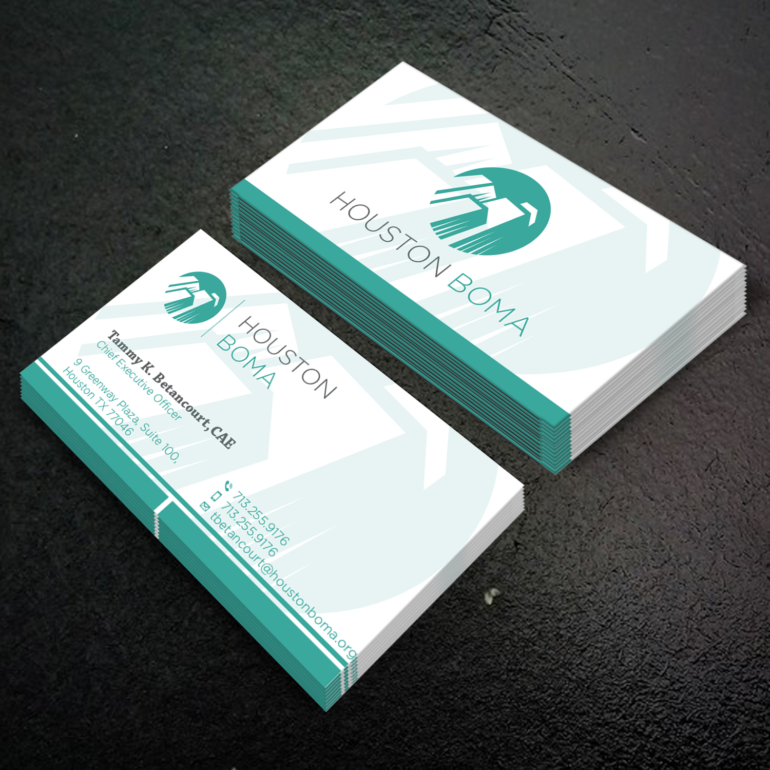 Diseño de Tarjeta de Presentación por HR KHAN para Houston BOMA | Diseño #16974126