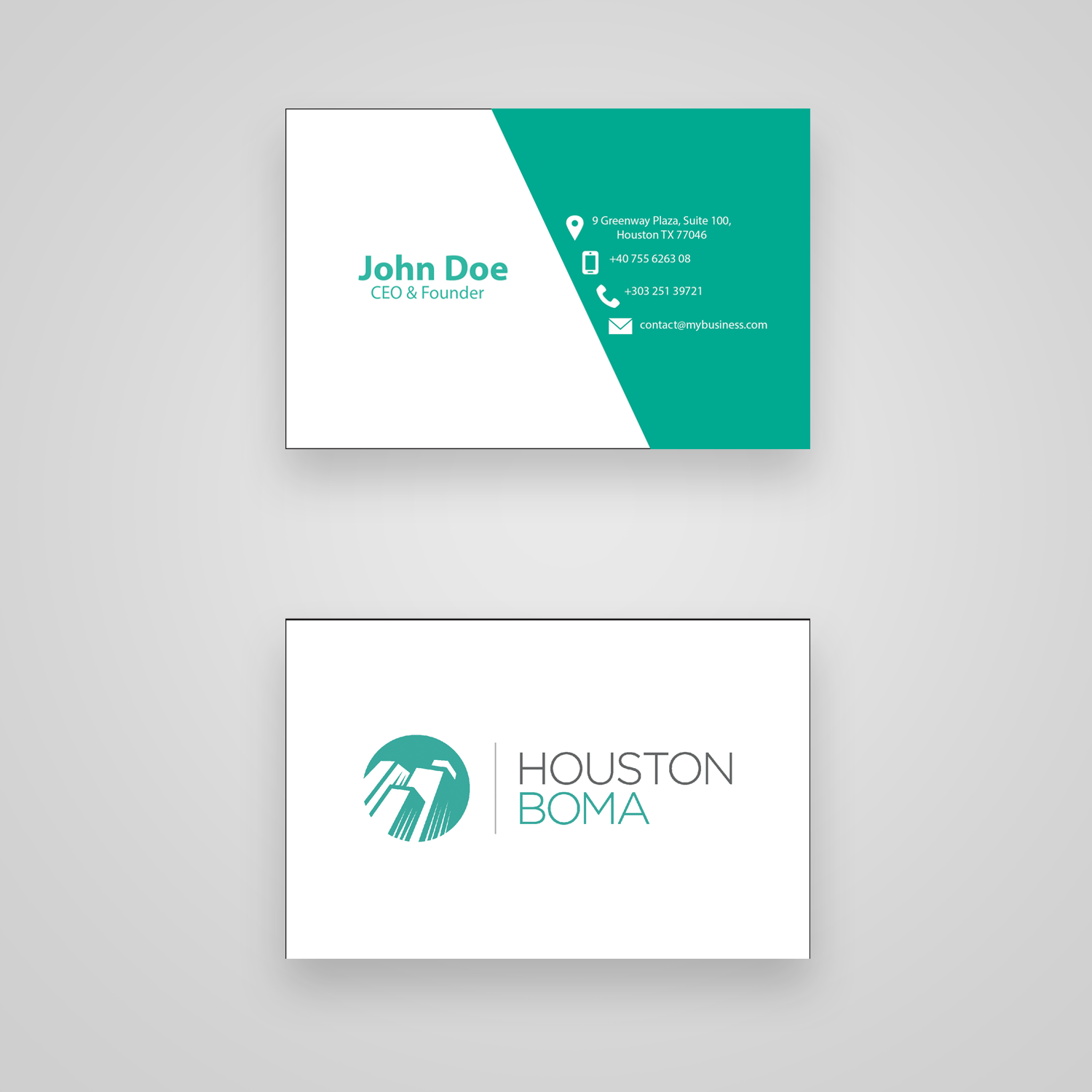 Visitenkarten-Design von Andrei Negru für Houston BOMA | Design #17004798