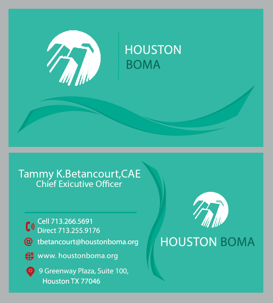 Diseño de Tarjeta de Presentación por abdeddine14 para Houston BOMA | Diseño #17106380