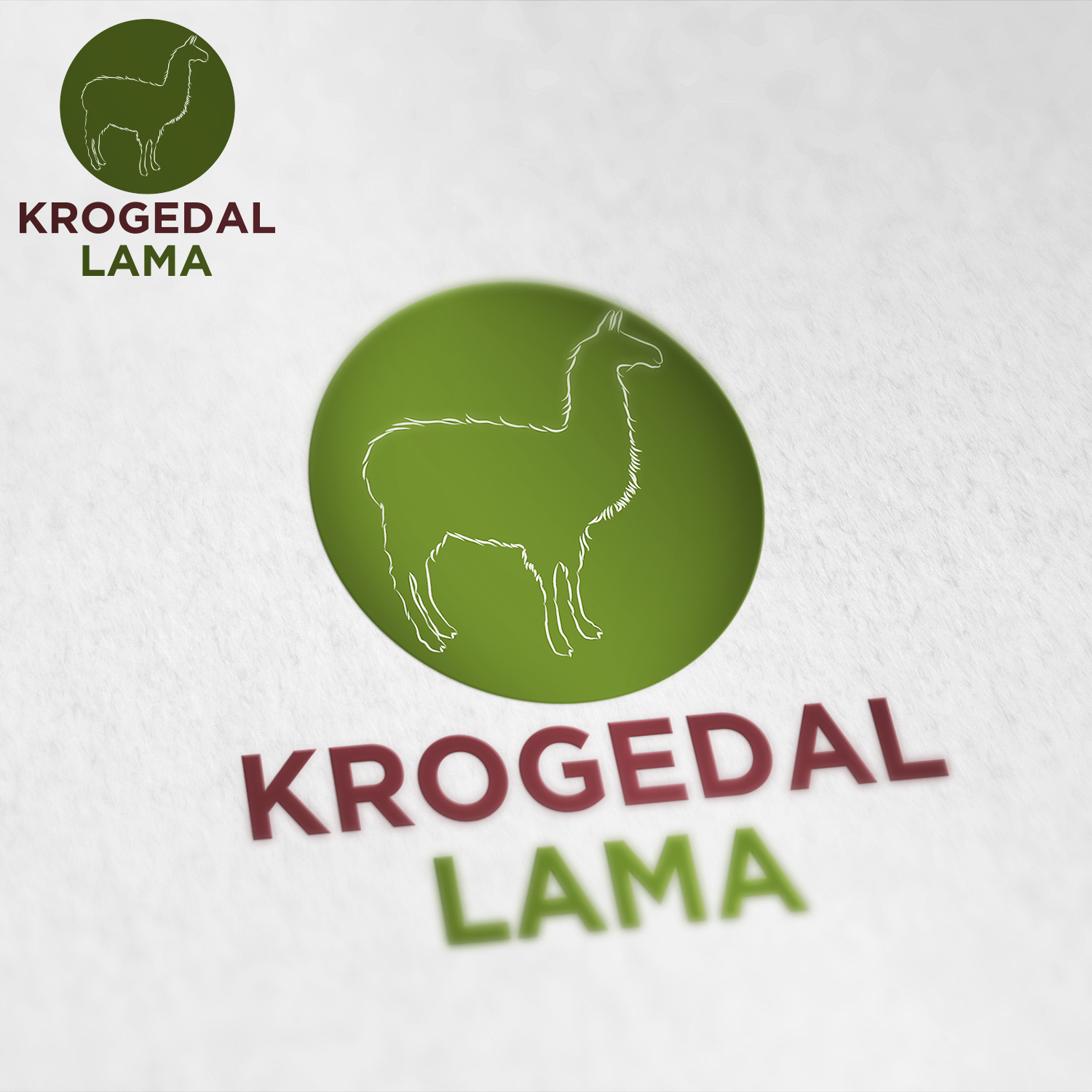Logo Design by Costea Dan for Krogedal Lama | Design #16973093