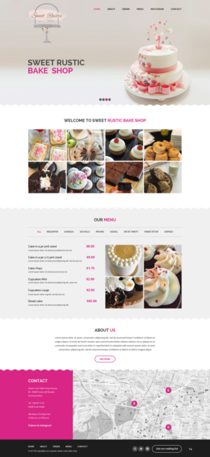 Wordpress Design by pb for Sweet Rustic Bake Shop | Design: #16974224
