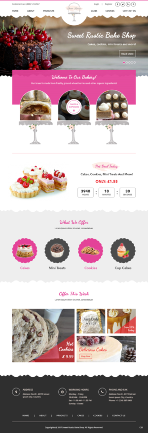 Wordpress Design by pb for Sweet Rustic Bake Shop | Design: #16974240