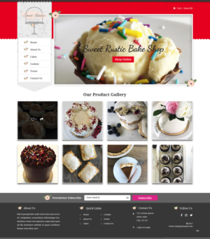 Wordpress Design by pb for Sweet Rustic Bake Shop | Design: #16974259