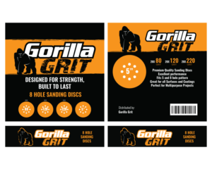 Sanding Disc Box Packaging Graphic design | Design Emballage par Sergio Coelho