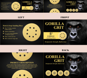Sanding Disc Box Packaging Graphic design | Design Emballage par falcon.wings