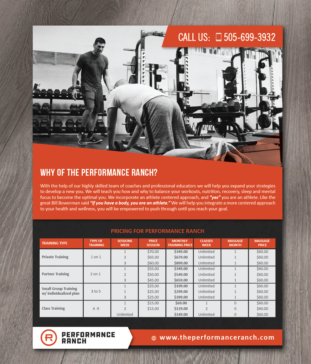 Flyer Design by alex989 for Performance Ranch | Design #16971671