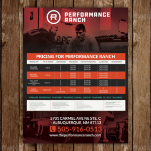 Diseño de Flyer por TuktukiShree para Performance Ranch | Diseño: #17055270