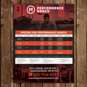 Diseño de Flyer por TuktukiShree para Performance Ranch | Diseño: #17055535