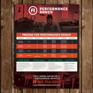 Diseño de Flyer por TuktukiShree para Performance Ranch | Diseño: #17057717
