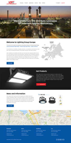 Industrial Lighting Enterprise | Diseño Web por RupalTechno