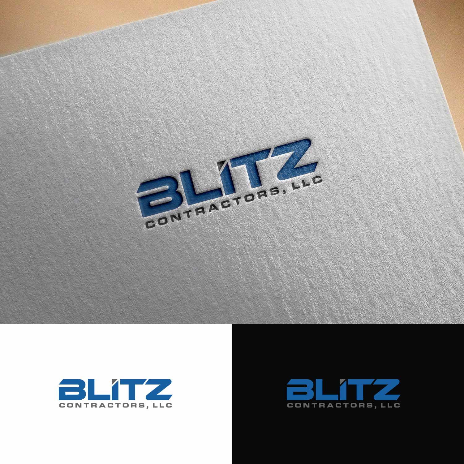 Diseño de Logo por karthika vs para Blitz Contractors, LLC | Diseño #16979889