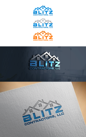 Diseño de Logo por LunaCreative para Blitz Contractors, LLC | Diseño: #16982756