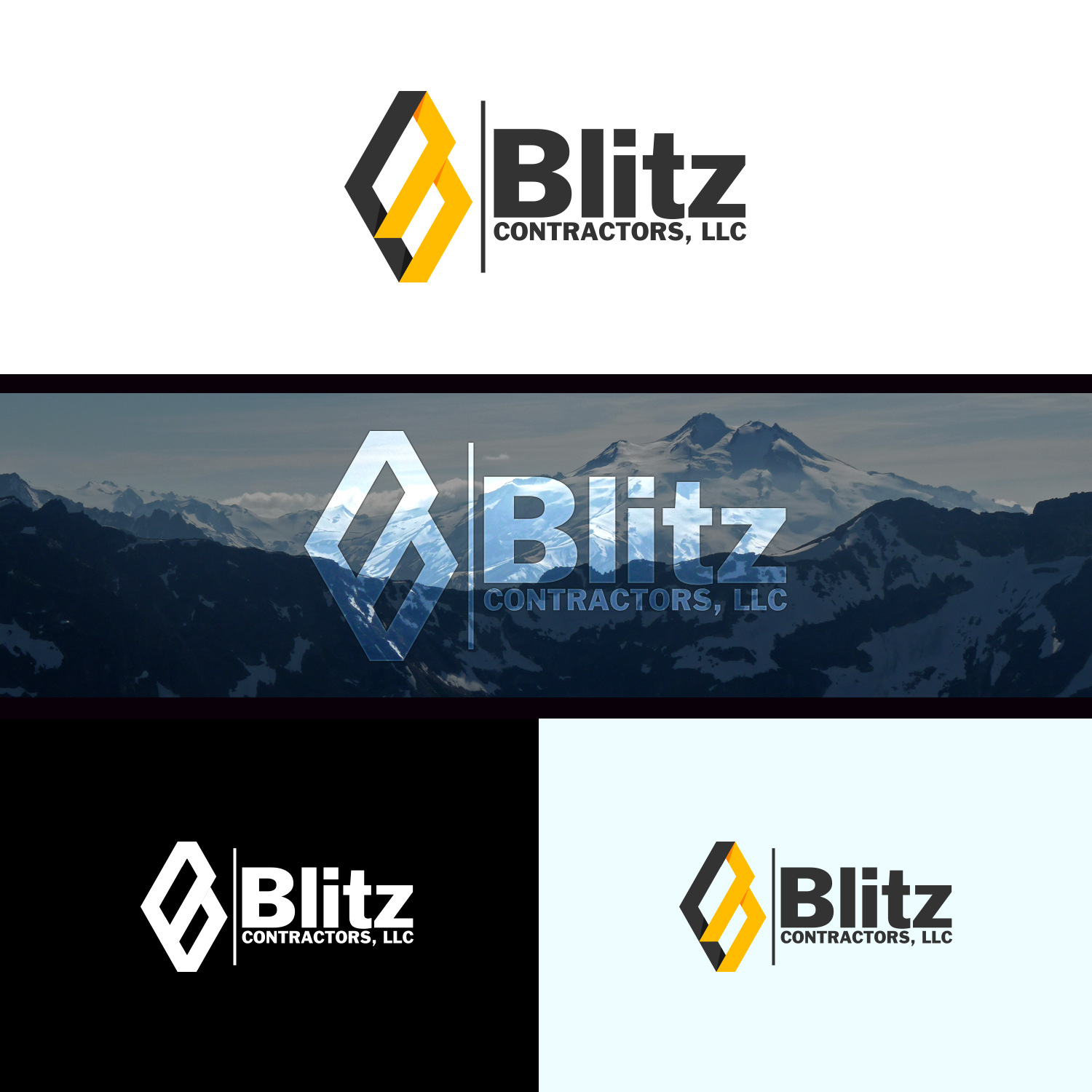Diseño de Logo por Aliza Creative para Blitz Contractors, LLC | Diseño #16976544