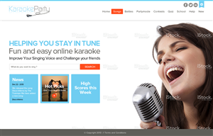 Web Design by AVROM for Karaokeparty Online Gaming AB | Design: #2851389