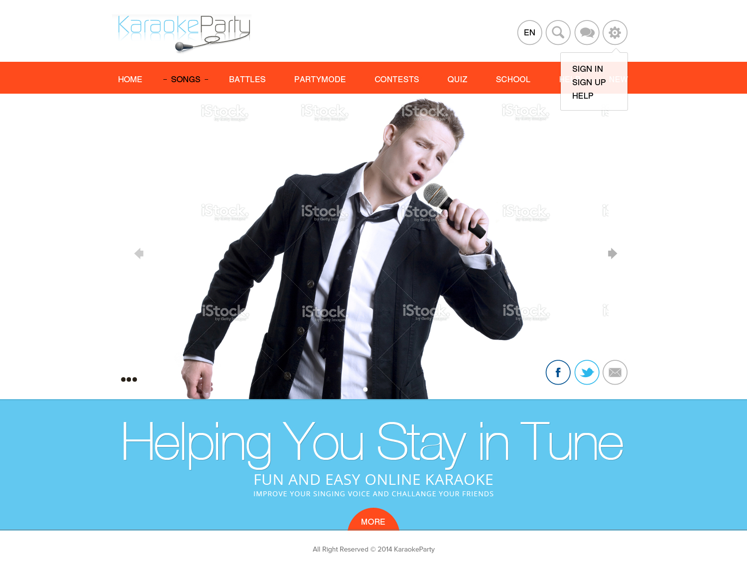 Web Design by AVROM for Karaokeparty Online Gaming AB | Design #2853565