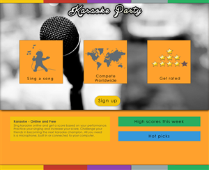 Web Design by BC Arts for Karaokeparty Online Gaming AB | Design: #2827945