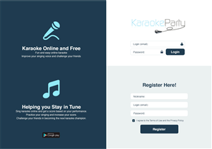 Web Design by  Jorch for Karaokeparty Online Gaming AB | Design: #3010574
