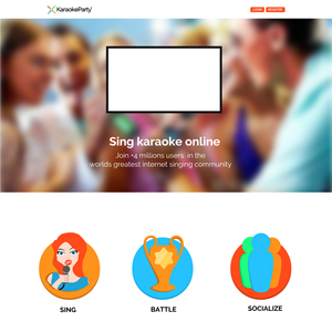 Web Design by Carl-O for Karaokeparty Online Gaming AB | Design: #2740370