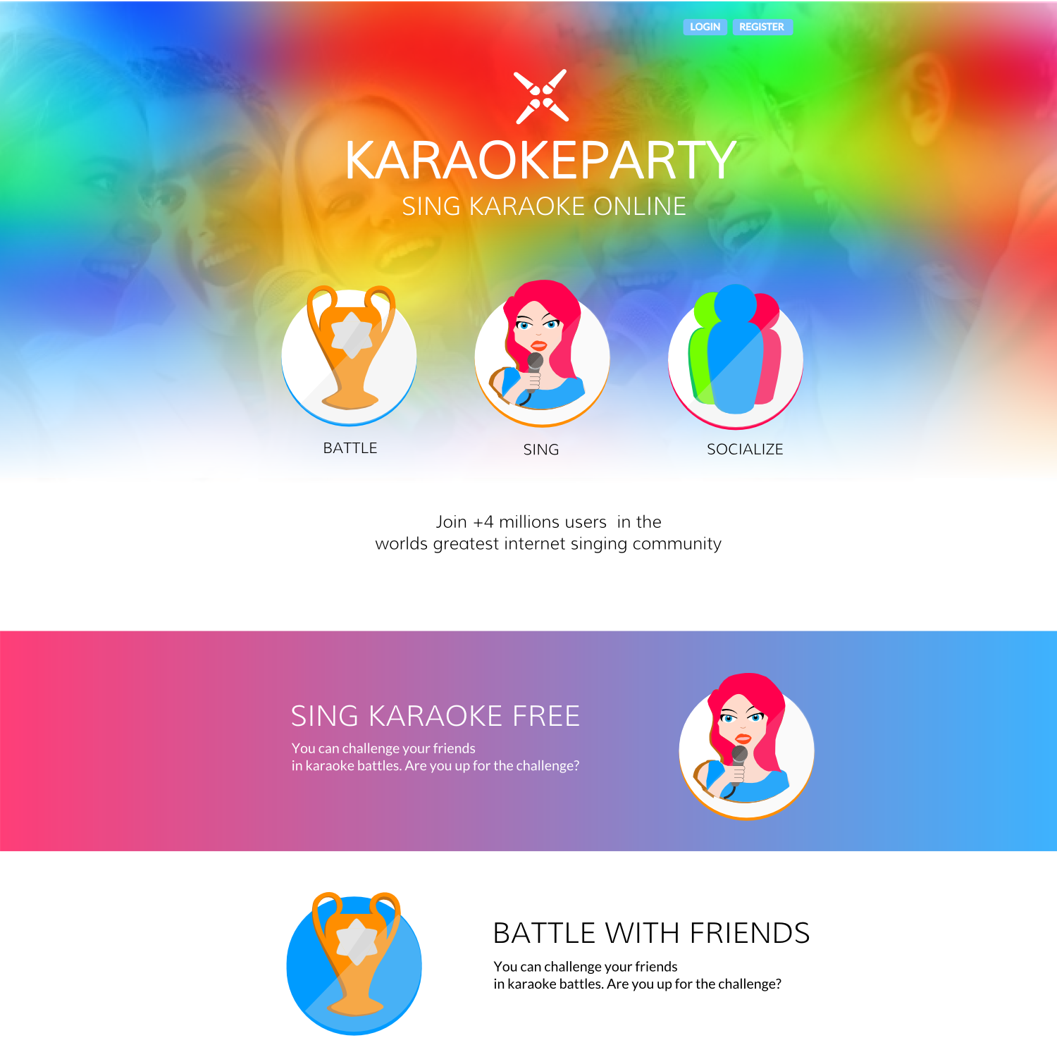 Web-Design von Carl-O für Karaokeparty Online Gaming AB | Design #2812135