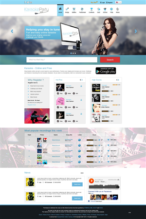 Web Design by pb for Karaokeparty Online Gaming AB | Design: #2699783