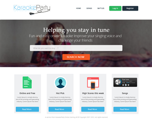 Web Design by OM for Karaokeparty Online Gaming AB | Design: #2739606