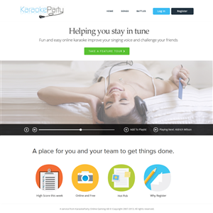Web Design by OM for Karaokeparty Online Gaming AB | Design: #2739637