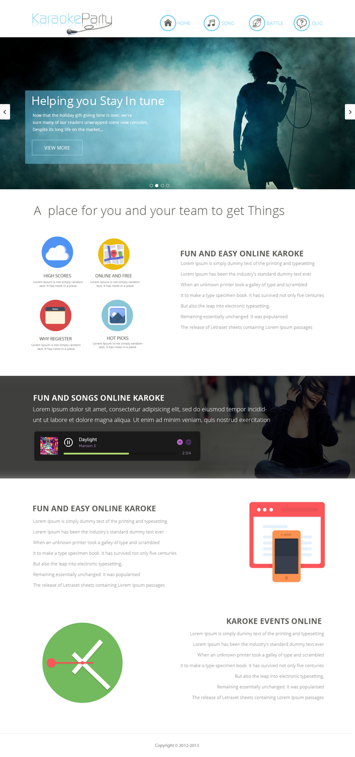Web-Design von OM für Karaokeparty Online Gaming AB | Design #2739708