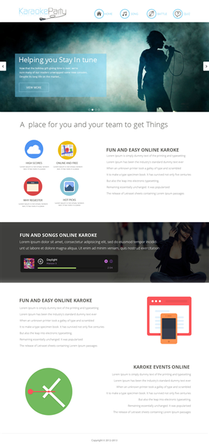 Web Design by OM for Karaokeparty Online Gaming AB | Design: #2739708