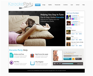 Web Design by OM for Karaokeparty Online Gaming AB | Design: #2752619