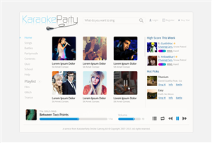 Web Design by OM for Karaokeparty Online Gaming AB | Design: #2752628