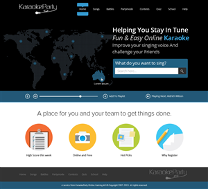 Web Design by OM for Karaokeparty Online Gaming AB | Design: #2752638