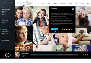 Web Design by OM for Karaokeparty Online Gaming AB | Design: #2752652