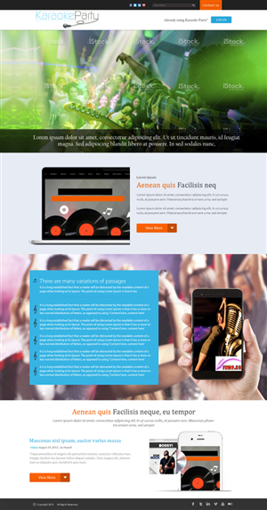 Diseño Web por ESolz Technologies para Karaokeparty Online Gaming AB | Diseño #2800991