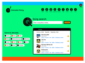Web Design by  Hypnotist for Karaokeparty Online Gaming AB | Design: #2898155