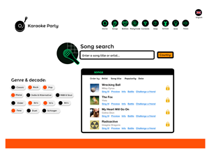 Web Design by  Hypnotist for Karaokeparty Online Gaming AB | Design: #2911116
