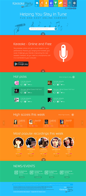 Diseño Web por Behriatech para Karaokeparty Online Gaming AB | Diseño #2721245