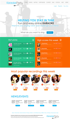 Web Design by Behriatech for Karaokeparty Online Gaming AB | Design: #2721252