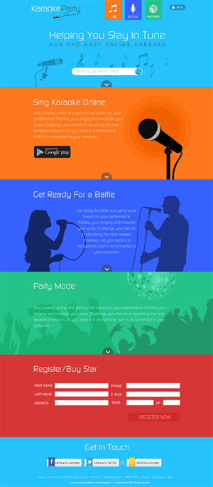 Web Design by Behriatech for Karaokeparty Online Gaming AB | Design: #2802826