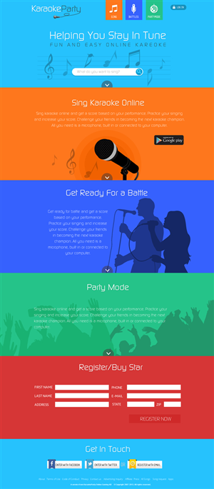 Karaokeparty.com Redesign - No coding | Diseño Web por Behriatech