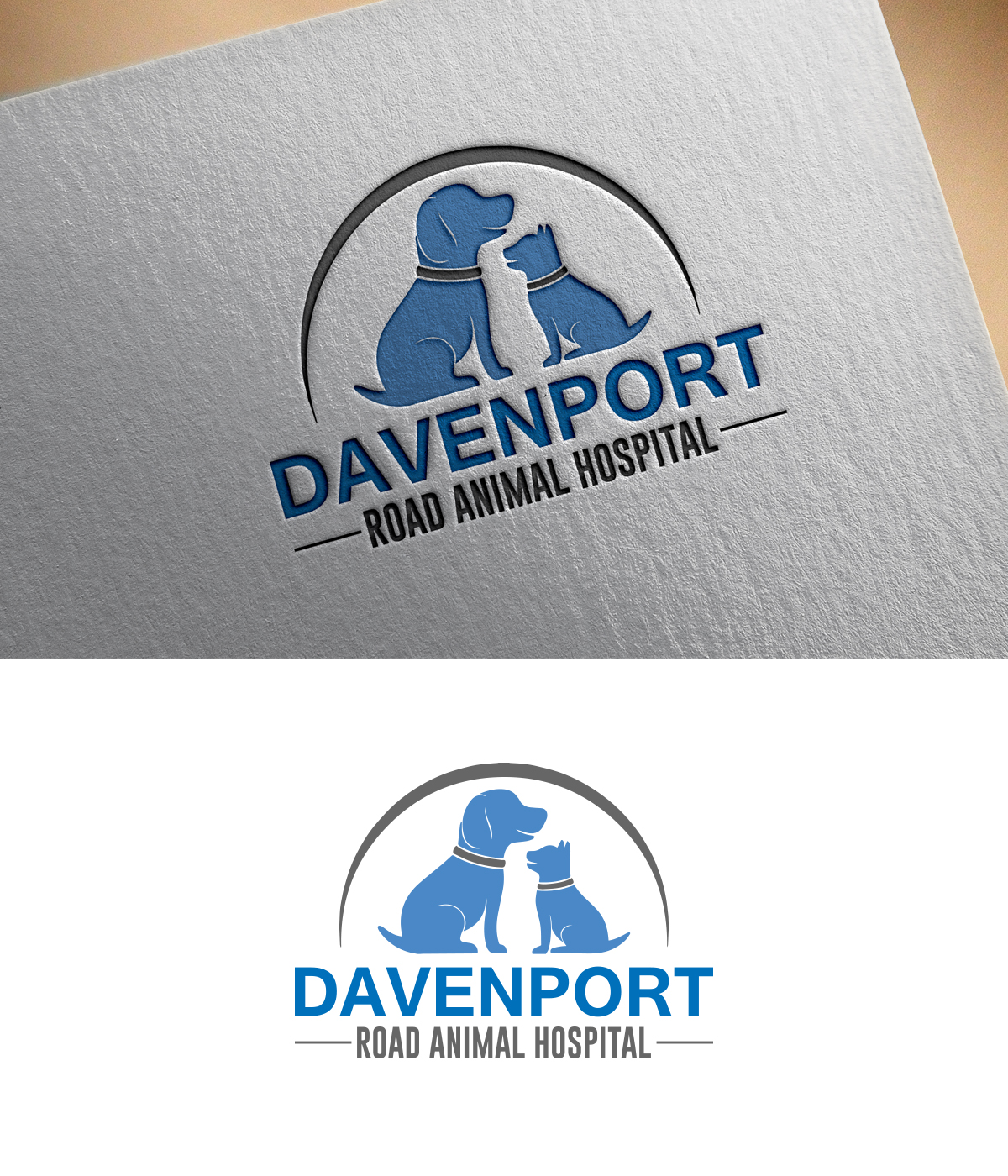 Logo Design by supercreative for Davenport Road Animal Hospital | Design #16984600
