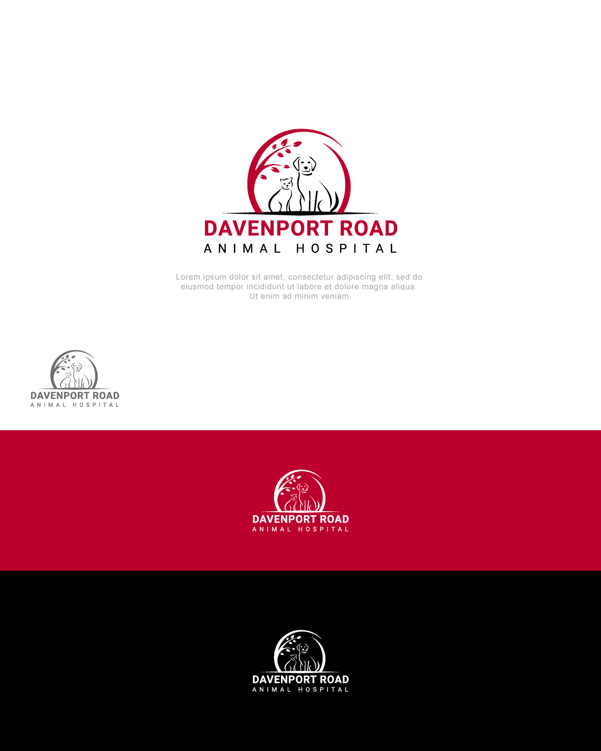 Diseño de Logo por haseeb1binnaveed para Davenport Road Animal Hospital | Diseño #17060010