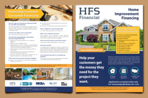 Design de Flyer par meet007 pour HFS Financial | Design : #16983518