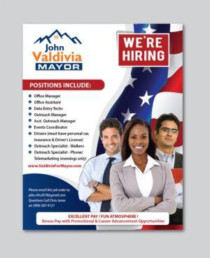 Diseño de Flyer por alex989 para Valdivia For Mayor 2018 | Diseño: #17121978