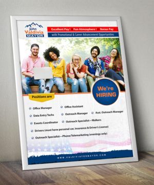 Diseño de Flyer por debdesign para Valdivia For Mayor 2018 | Diseño: #17114926