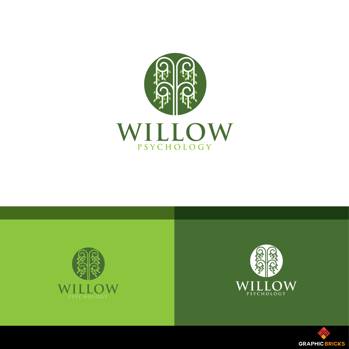 Logo Design by Graphic Bricks for Willow Psychology | Design #17055637