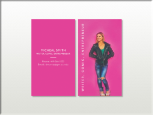 Comic, writer, and entrepreneur based in Los Angeles, CA | Business Card Design by Tripti Ranjan Gain