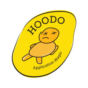 Hoodoo  tagline is:  Application Magic | Logo-Design von z a n a