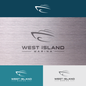 West Island Marina | Logo Design by Paperfox Designs